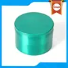 Moedor de Fumaça de Liga de Zinco, Venda Quente Transfronteiriça, Moedor de Metal Plano de 4 Camadas, Logotipo a Laser Disponível, Venda Direta do Fabricante