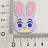 Parche Suave de PVC de Conejo Zorro de Dibujos Animados Creativo Zootopia para Funda de Teléfono Móvil DIY Flor para Zapato Joyería Pequeños Accesorios