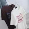 Efeito Redutor de Idade! Camiseta Bordada de Manga Curta Macia e Aconchegante para Mulheres, Início da Primavera, Caimento Solto, Emagrecimento, Confortável, Tecido Escovado, Camiseta Básica para Estudantes