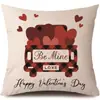 2025 Nueva Funda de Almohada para el Día de San Valentín Explosiones Transfronterizas de Amazon Funda de Almohada para Parejas Coche Mesita de Noche Cintura Sofá Cintura