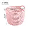 Cesta de Armazenamento para Bagunça de Mesa sem Tampa Cesta Organizadora de Armazenamento para Cosméticos de Banheiro Cesta Portátil Cesta de Armazenamento de Plástico Rattan Sintético