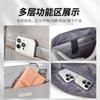 Bolsa de Viagem de Negócios Masculina em Nylon, Bolsa de Viagem de Grande Capacidade, Bolsa Impermeável, Mochila de Viagem, Portátil e Leve