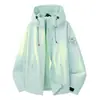 Nueva chaqueta exterior rígida, tres en uno, conjunto de dos piezas a prueba de viento e impermeable para mujer, con forro polar y engrosada, chaqueta de montañismo para hombre