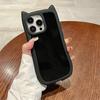 Orelha de gato iphone16PROMAX Capa de telefone criativa Apple 11/12 Cor sólida TPU resistente a quedas Capa protetora