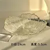 Prato de Frutas de Vidro, Luxo Leve, High-End, para Uso Doméstico, Mesa de Centro da Sala de Estar, Sensação de Alta Classe, Cesta Exquisita de Cristal para Exibir Doces e Lanches