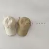 Gorra para Niños Bordada con Letra Estilo Extranjero Color Sólido Sombrero de Sol Moderna para Niños Bebé Ropa de Exterior Gorra de Béisbol