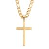 Cadena popular de acero inoxidable para buñuelos, cadena de hueso de serpiente, cadena cubana, doble colgante de cruz, joyería, collar de titanio, masculino