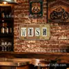 Pintura Decorativa de Pared Estilo Rústico Vintage Minimalista Placa de Matrícula Letrero de Lata Decoración Colgante Creativa Personalizada 15x30cm