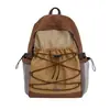 Mochila Simples de Cores Contrastantes, Bolsa de Viagem Leve, Mochila Pequena de Montanhismo, Mochila Escolar Casual de Tecido de Nylon para Estudantes