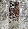 Funda para Teléfono Móvil de Papel de Aluminio con Patrón de Estaño Electroplateado Tridimensional para iPhone17Pro Adecuada para Apple 16Promax Funda Suave 15/14