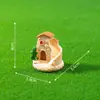 Paisaje en miniatura creativo de dibujos animados, casa de ladrillo y teja de hongo, accesorios de decoración DIY para paisajismo de jardinería, figuras pequeñas