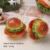 Accesorios de Resina para Manualidades de Dibujos Animados, Adornos Realistas 3D de Verduras, Costillas y Hamburguesas, Imanes para Refrigerador, Colgantes para Llaveros