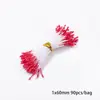 Flor Artificial Roja Grande Flor de Espuma Fruta de un Solo Lado Accesorios Hechos a Mano para Manualidades para Hacer Pasador Flor Envuelto Material para Joyería