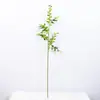 Fruta Vermelha 4 Garfos com Folhas Flor Artificial Decoração Sala de Estar Flores Secas Flores Artificiais Frutas Vermelhas Sementes de Acácia Decoração Decorativa Fruta da Fortuna
