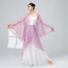 Ropa elegante de danza clásica china para mujer, de gasa, de dos piezas, para practicar la rima corporal, pantalones de pierna ancha de estilo antiguo, ropa de actuación.