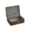 Caja de Almacenamiento Personalizada de Madera de Nogal Negro para Identificaciones, Caja de Almacenamiento para Artículos Varios de Escritorio, Caja de Almacenamiento de Madera Maciza con Cerradura a Prueba de Polvo