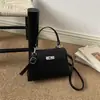 Bolsa de Mão Kelly para Comutação no Comércio Exterior 2026 Nova Tendência Fashionável Padrão Crocodilo Grande Capacidade Ombro Único Transversal Pequena Quadrada