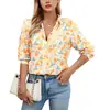 Estación independiente 2025 explosión camisa de verano para mujer nueva tendencia europea y americana camisa estampado de animales 3D