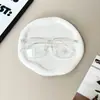 Espejo plano con marco grande y diseño de uñas de arroz, nuevo estilo, para hombres y mujeres estudiantes con miopía, marco para gafas de pareja, espejo plano con protección contra la luz azul.
