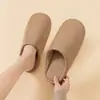 Nuevas Zapatillas Planas Vintage Otoño 2026 para Mujer, Silenciosas y Antideslizantes, para el Hogar y la Oficina, Media Zapatilla de Punta Cerrada para Hombre, Invierno