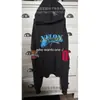 Moletom Pulôver de Manga Longa com Bordado Estampado Y2K, Conjunto de Moletom Largo e Calça de Moletom Larga, Jaqueta com Capuz Retrô, Tendência
