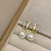 Brincos Pingente de Pérola Nova Moda Tendência Design de Nicho Alto Grau Leve Luxo Elegante Elegantes Brincos Versátil Exquisitos Brincos