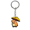 Llavero de Capibara Plástico Blando de PVC Llavero Creativo Dibujo Animado Colgante para Bolso Pequeños Accesorios de Regalo Venta al Por Mayor