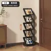 Sapateira Inclinada de Múltiplas Camadas para Uso Doméstico, Armário de Sapatos Simples Estilo Ins para Hall de Entrada, Dormitório, Não Requer Instalação, Prateleira de Armazenamento à Prova de Poeira