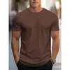 Estoque Adequado de Camisetas Lisas Básicas Tamanho Europeu, Unissex, Sem Estampas, Manga Curta, Dropshipping Transfronteiriço