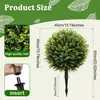 Venta al por mayor Amazon Temu Transfronterizo Vegetación Artificial Decoraciones de Jardín Europeas y Americanas Inserciones de Planta de Eucalipto
