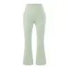 Pantalones de Yoga Ropa Exterior de Cintura Alta Levanta Glúteos Micro-Acampanados Moda Adelgazante Ropa Exterior para Bailar Fitness Secado Rápido Deportivos Pantalones Cortos