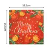 Toalhas de Papel Descartáveis com Estampa de Árvore de Natal Transfronteiriças Guardanapos para Hotel de Natal Restaurante Ocidental Guardanapos para Festa de Feriado