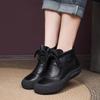 Botines Cortos Planos de Punta Redonda Versátiles Estilo Retro para Mujer 2026 Otoño e Invierno Nuevos Botines de Estilo Étnico Casuales para Mamá