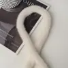 Tiras de Piel de Conejo Sintética de 8 cm de Espesor, Capa sin Desprendimiento, Disfraz de Año Nuevo, Cuello Xiuhe, Adornos de Piel de Zorro Sintética