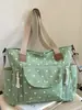 Bolso tote fresco, simple, moderno, elegante y único con gran capacidad, hecho de lona, adecuado para estudiantes y trabajadores de oficina, se puede llevar al hombro o cruzado