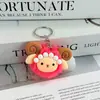Llavero de felpa de lana pequeño de dibujos animados, lindo y creativo colgante de bola de lana pequeña, decoración para mochila de estudiante, pequeño regalo