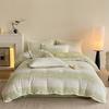 Novo Conjunto de Quatro Peças de Veludo de Leite Esculpido Inverno Espessado Quente Flanela Veludo Coral Lençóis e Capas de Edredom Roupa de Cama