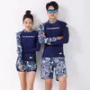 Traje de buceo para mujer nuevo traje de surf dividido de manga larga traje de medusa traje de buceo traje de baño con protección solar en stock al por mayor