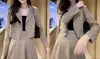 Conjunto de Moda Tendencia Estilo Influencer para Mujer, Nuevo Conjunto de Dos Piezas de Chaqueta Estilo Hepburn y Falda de Cintura Alta para Otoño
