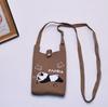 2024 Bolsa de Mão Mini de Tricô Guofeng Panda Bolsa de Celular Fashion Guofeng Bolsa de Ombro Bolsa Casual Versátil