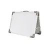 Quadro Branco Magnético Apagável a Seco Tipo A Dobrável Triangular Autoportante Estrutura de Alumínio Quadro de Escrita para Mesa Fabricante Transfronteiriço Personalizado