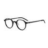 Marco de gafas de miope para hombre, redondo, ultraligero, de negocios, hecho a mano, placa grande, sin tornillos, verde, ensanchado, extragrande
