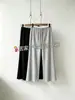 Calça de renda para gestante de cintura alta e perna larga, novo modelo de outono, cordão ajustável, adequada para consultas pré-natais, calça longa casual solta e com bom caimento