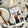 Amazon transfronterizo temu superventa Feliz Halloween Halloween HEY boo calabaza paño de cocina blanco