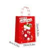 Nueva Bolsa de Regalo para Fiesta Navideña Bolsa de Tote de Papel Kraft Papá Noel Bolsa de Papel para Envolver Regalos de Nochebuena