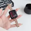 Adequado para Apple 5678910 Sete Pulseira de Relógio de Metal Cintura Pequena Samsung Huawei Fit4 Xiaomi Pulseira de Aço Inoxidável