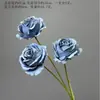 Flores Artificiales Azules Ramo Materiales para Decoración de Escena de Boda, Rosas Azules para Arreglo de Piso de Salón de Bodas y Flores Decorativas