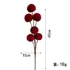 Decorações de Árvore de Natal com Galhos de Bola de Veludo Populares Transfronteiriças Decorações de Natal e Halloween Decorações Penduradas de Bola de Veludo