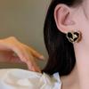 Pendientes franceses de plata 925 con diseño de nicho, pendientes de tulipán de alta gama 2023, nuevos y elegantes pendientes de celebridades de Internet para mujer.