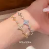 Pulsera de Estrella Súper Brillante con Diamantes Completos, Diseño de Estrella Fugaz, Lujo Ligero, Versátil, Nicho, Sensación de Alta Gama, Joyería con Exquisito Sentido del Diseño